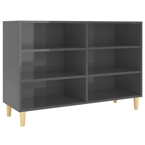 Homgoday Sideboard Hochglanz-Grau 103,5x35x70 cm Holzwerkstoff Anrichte Model806039 Homgoday Sideboard Hochglanz-Grau 103,5x35x70 cm Holzwerkstoff Anrichte Model806039 von Homgoday