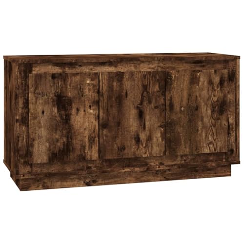 Homgoday Sideboard Räuchereiche 102x35x55 cm Holzwerkstoff Anrichte Model831890 von Homgoday