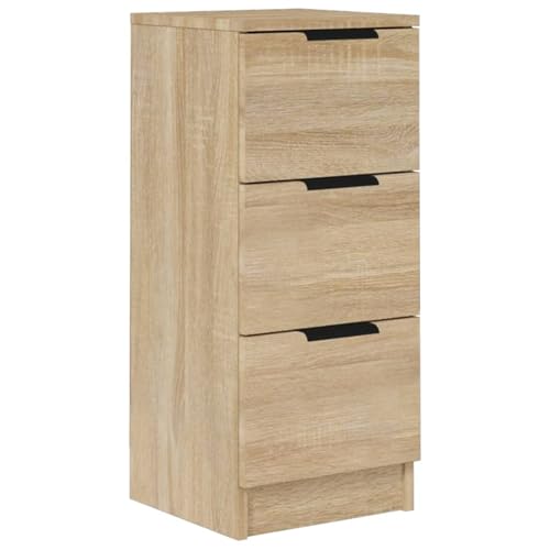 Homgoday Sideboard Sonoma-Eiche 30x30x70 cm Holzwerkstoff Anrichte Model811157 von Homgoday