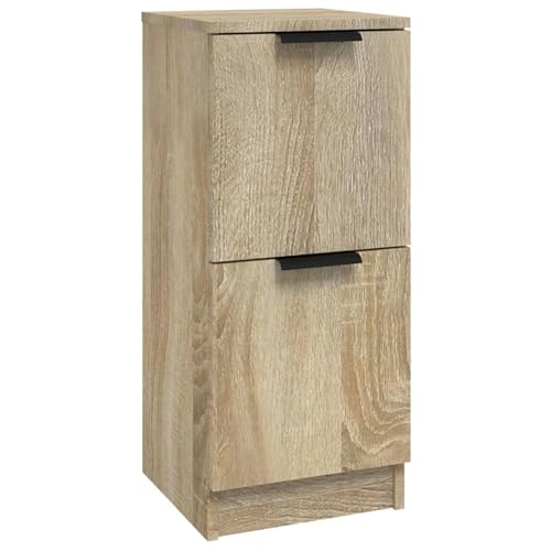 Homgoday Sideboard Sonoma-Eiche 30x30x70 cm Holzwerkstoff Anrichte Model811175 von Homgoday
