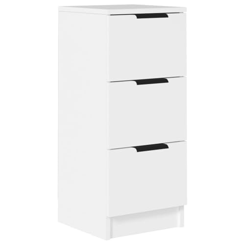 Homgoday Sideboard Weiß 30x30x70 cm Holzwerkstoff Anrichte Model811151 von Homgoday