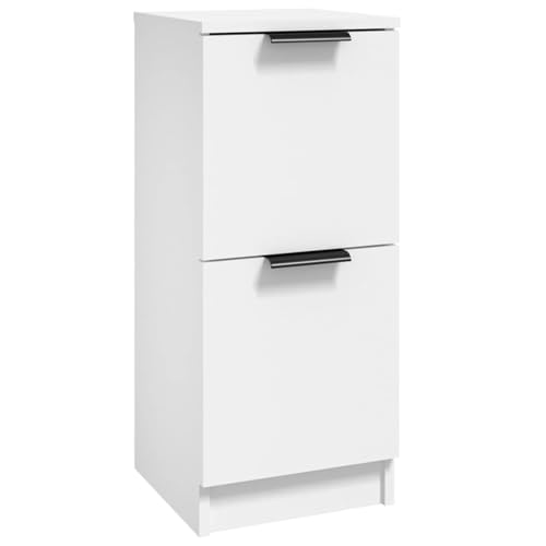 Homgoday Sideboard Weiß 30x30x70 cm Holzwerkstoff Anrichte Model811169 von Homgoday
