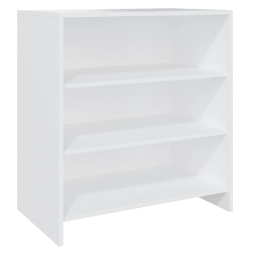 Homgoday Sideboard Weiß 70x40,5x75 cm Holzwerkstoff Aufbewahrungsschrank Model809755 von Homgoday