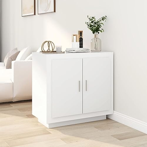 Homgoday Sideboard Weiß 80x40x75 cm Holzwerkstoff Aufbewahrungsschrank Beistellschrank viel Stauraum Anrichte Standschrank Mehrzweckschrank Schrank für Wohnzimmer Homgoday Sideboard Weiß 80x40x75 cm Holzwerkstoff Aufbewahrungsschrank Beistellschrank viel Stauraum Anrichte Standschrank Mehrzweckschrank Schrank für Wohnzimmer von Homgoday