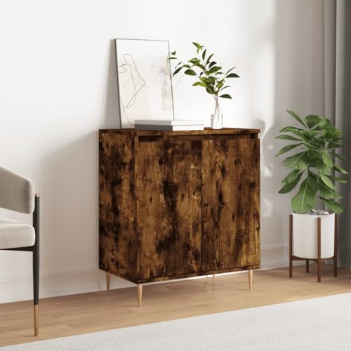 Homgoday Sideboard aus Sperrholz, Farbe rauchige Eiche, 60 x 35 x 70 cm, Küchenschrank, Sideboard, Beistelltisch, Kommode, Buffet, Möbel Typ 4 Homgoday Sideboard aus Sperrholz, Farbe rauchige Eiche, 60 x 35 x 70 cm, Küchenschrank, Sideboard, Beistelltisch, Kommode, Buffet, Möbel Typ 4 von Homgoday