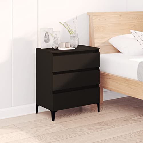 Homgoday Sideboard aus schwarzem Sperrholz, 60 x 35 x 70 cm, Küchenschrank, Beistelltisch, Esstisch, Kommode, Buffet, Möbel Homgoday Sideboard aus schwarzem Sperrholz, 60 x 35 x 70 cm, Küchenschrank, Beistelltisch, Esstisch, Kommode, Buffet, Möbel von Homgoday