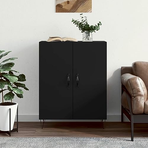 Homgoday Sideboard aus technischem Holz, schwarz, 69,5 x 34 x 90 cm, Küchenschrank, Sideboard, Beistelltisch, Kommode, Buffet, Möbel Typ 36 Homgoday Sideboard aus technischem Holz, schwarz, 69,5 x 34 x 90 cm, Küchenschrank, Sideboard, Beistelltisch, Kommode, Buffet, Möbel Typ 36 von Homgoday