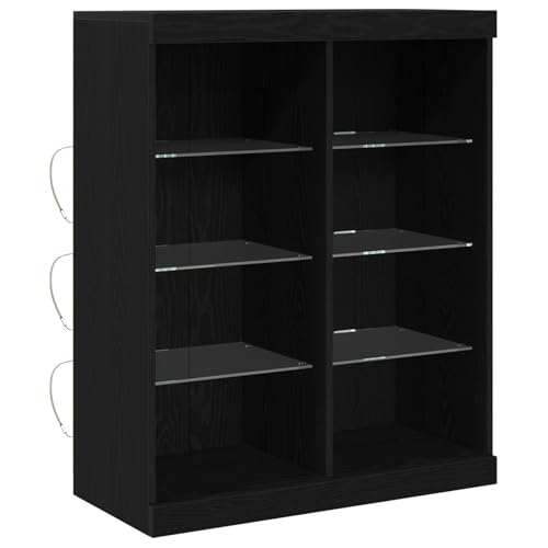 Homgoday Sideboard mit LED-Lichtern Schwarz Eiche 41x37x100 cm Aufbewahrungsschrank Model863050 Homgoday Sideboard mit LED-Lichtern Schwarz Eiche 41x37x100 cm Aufbewahrungsschrank Model863050 von Homgoday