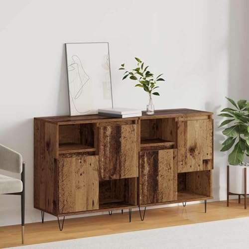 Homgoday Sideboards 2 pcs Altholz 120 x 35 x 70 cm Holzwerkstoff Anrichte Model3394548 Homgoday Sideboards 2 pcs Altholz 120 x 35 x 70 cm Holzwerkstoff Anrichte Model3394548 von Homgoday