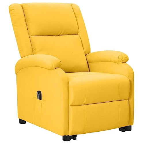 Homgoday Sitzerhöhung, gelb, aus Stoff, Möbelstück für Wohnzimmer, Sessel, Relaxsessel, Sessel für Schlafzimmer von Homgoday