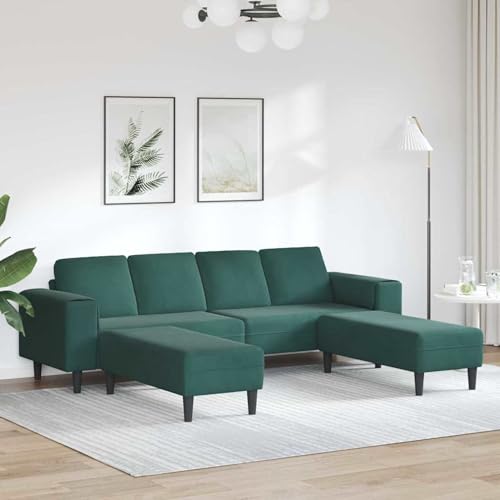 Homgoday Sofa Set 3 pcs Dunkelgrün Samt Sofabezüge Model3335124 von Homgoday