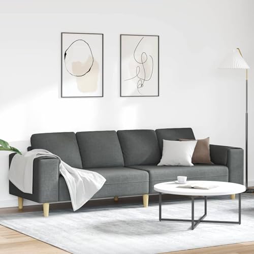 Homgoday Sofa Set Dunkelgrau Stoff Sofabezüge Model3335082 von Homgoday