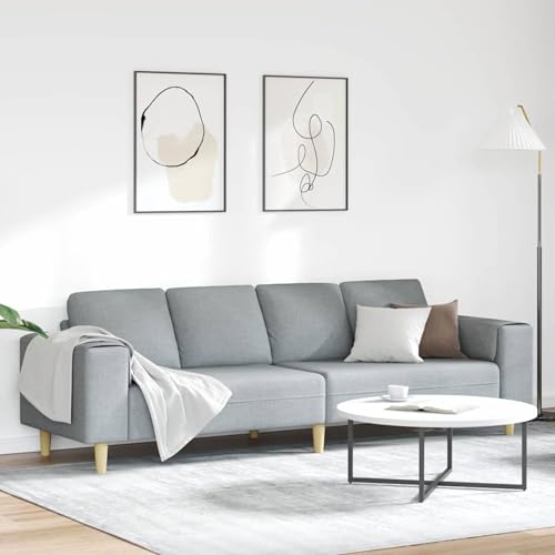 Homgoday Sofa Set Hellgrau Stoff Sofabezüge Model3335081 von Homgoday