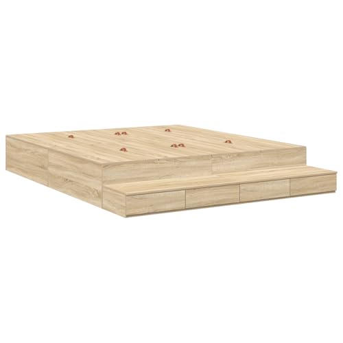 Homgoday Stauraum Bettgestell Braun Holzwerkstoff 180 x 200 x 31,5 cm Für Schlafzimmer Model3335663 Homgoday Stauraum Bettgestell Braun Holzwerkstoff 180 x 200 x 31,5 cm Für Schlafzimmer Model3335663 von Homgoday
