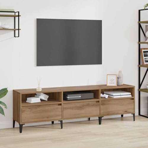Homgoday TV-Schränk Eiche handwerklich 150 x 30 x 44.5 cm Holzwerkstoff TV-Schrank Model879484 Homgoday TV-Schränk Eiche handwerklich 150 x 30 x 44.5 cm Holzwerkstoff TV-Schrank Model879484 von Homgoday