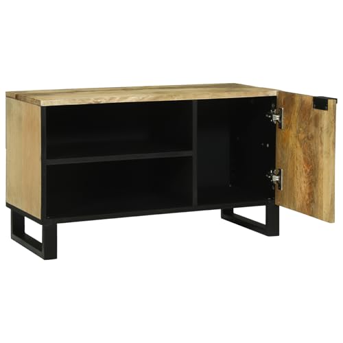 Homgoday TV-Schrank 80x31.5x46 cm Massivholz Mango und Holzwerkstoff TV Table Model4017951 Homgoday TV-Schrank 80x31.5x46 cm Massivholz Mango und Holzwerkstoff TV Table Model4017951 von Homgoday