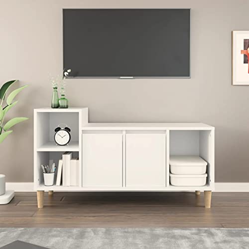 Homgoday TV-Schrank Fernsehschrank Fernsehtisch TV-Regal für Fernseher TV-Board für Wohnzimmer Schlafzimmer und Esszimmer Weiß 100x35x55 cm Holzwerkstoff Homgoday TV-Schrank Fernsehschrank Fernsehtisch TV-Regal für Fernseher TV-Board für Wohnzimmer Schlafzimmer und Esszimmer Weiß 100x35x55 cm Holzwerkstoff von Homgoday