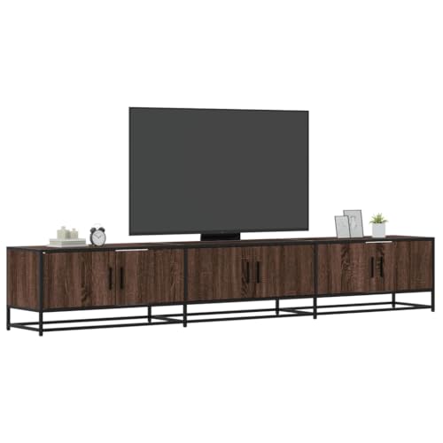 Homgoday TV-Schrank aus technischem Holz, Braun, Eiche, 240 x 35 x 41 cm, TV-Tisch bis multifunktional, ideal für Wohnzimmer, Schlafzimmer Homgoday TV-Schrank aus technischem Holz, Braun, Eiche, 240 x 35 x 41 cm, TV-Tisch bis multifunktional, ideal für Wohnzimmer, Schlafzimmer von Homgoday