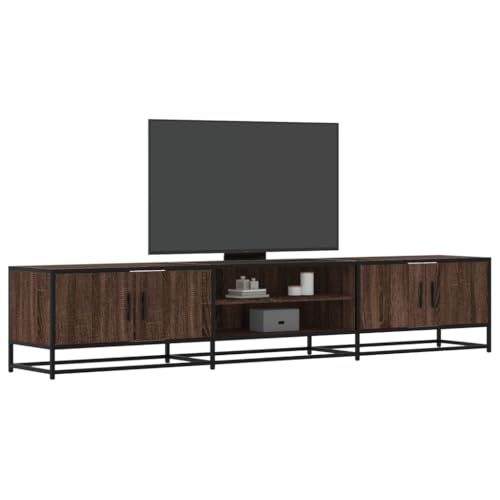 Homgoday TV-Schrank aus technischem Holz, braun, Eiche, 210 x 35 x 41 cm, TV-Tisch bis multifunktional, ideal für Wohnzimmer, Schlafzimmer Homgoday TV-Schrank aus technischem Holz, braun, Eiche, 210 x 35 x 41 cm, TV-Tisch bis multifunktional, ideal für Wohnzimmer, Schlafzimmer von Homgoday