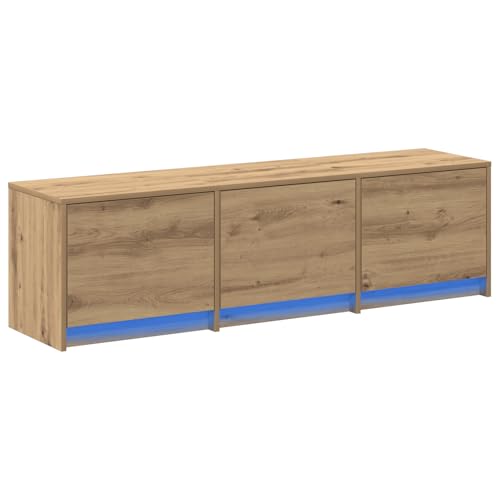 Homgoday TV-Schrank mit LED Eichenholz 140x34x40 cm Holzwerkstoff TV Table Model868941 Homgoday TV-Schrank mit LED Eichenholz 140x34x40 cm Holzwerkstoff TV Table Model868941 von Homgoday