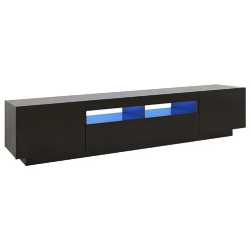 Homgoday TV-Schrank mit LED-Leuchten Schwarz 200x35x40 cm TV Cabinet Model3081907 Homgoday TV-Schrank mit LED-Leuchten Schwarz 200x35x40 cm TV Cabinet Model3081907 von Homgoday