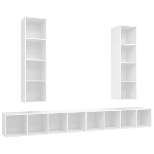Homgoday TV-Wandschränke 4 STK. Weiß Holzwerkstoff TV Table Model3079889 Homgoday TV-Wandschränke 4 STK. Weiß Holzwerkstoff TV Table Model3079889 von Homgoday
