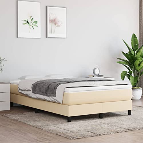 Homgoday Taschenfederkernmatratze Creme 120 x 200 x 20 cm Matratze Schlafsofa Matratze Bettmatratze mit Rahmen von Homgoday
