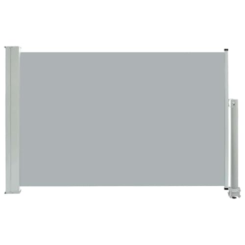 Homgoday Terrassenmarkise mit automatischer Rückrollfunktion, grau, 60 x 0-300 cm - UV- und wasserbeständig Model48354 von Homgoday