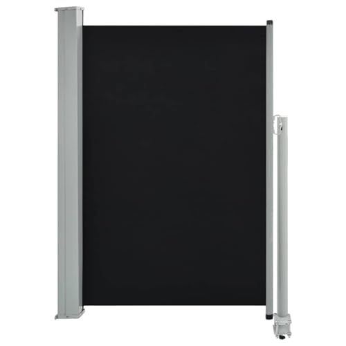Homgoday Terrassenmarkise mit automatischer Rückrollfunktion, schwarz/grau, 120x300 cm Model45187 von Homgoday