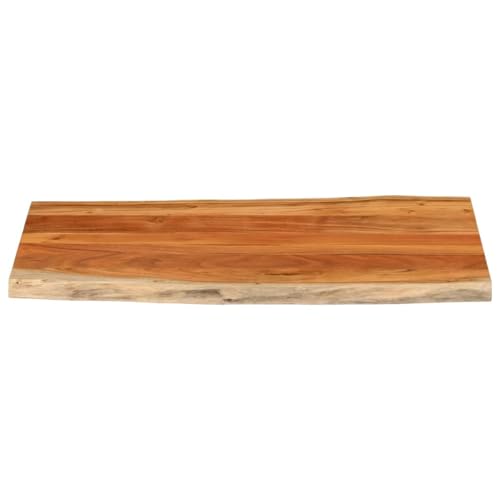 Homgoday Tischplatte 100x60x3,8cm Rechteckig Massivholz Akazie Baumkante Homgoday Tischplatte 100x60x3,8cm Rechteckig Massivholz Akazie Baumkante von Homgoday