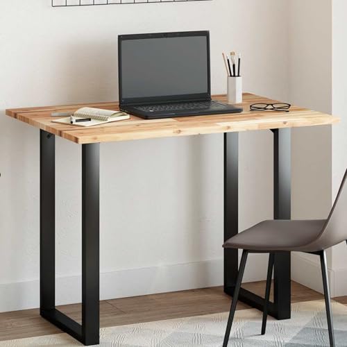 Homgoday Tischplatte Rechteckig 100x70x2 cm Massivholz Akazie Desktop Model4008761 von Homgoday