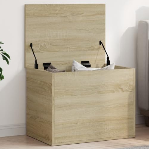 Homgoday Truhe Holztruhe Aufbewahrungstruhe mit Stauraum Vielseitig Aufbewahrungsbox Beistelltisch Spielzeugtruhe Spielzeugkiste Flur, Wohnzimmer Sonoma-Eiche 60x42x46 cm Holzwerkstoff Homgoday Truhe Holztruhe Aufbewahrungstruhe mit Stauraum Vielseitig Aufbewahrungsbox Beistelltisch Spielzeugtruhe Spielzeugkiste Flur, Wohnzimmer Sonoma-Eiche 60x42x46 cm Holzwerkstoff von Homgoday
