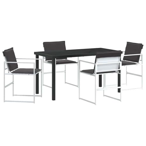 Homgoday UV- und wasserbeständiges Garten-Diningset mit modernem Design | UV und Wasser beständiges Garten Essens Set mit minimalistischem Stil Model3379339 von Homgoday