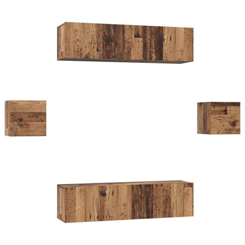 Homgoday Wandmontiertes TV-Schranksystem mit elegantem Design und großzügigem Stauraum - Perfekt für optimierte Wohnzimmer Model3393399 von Homgoday