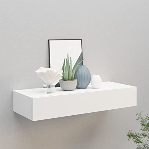 Homgoday Wandregal mit Schublade Schubladenregal Wandschublade Hängeregal Wandschrank Wandboard Schweberegal mit Schubladen für Schlafzimmer Wohnzimmer Büro Weiß 60x23,5x10 cm MDF Homgoday Wandregal mit Schublade Schubladenregal Wandschublade Hängeregal Wandschrank Wandboard Schweberegal mit Schubladen für Schlafzimmer Wohnzimmer Büro Weiß 60x23,5x10 cm MDF von Homgoday