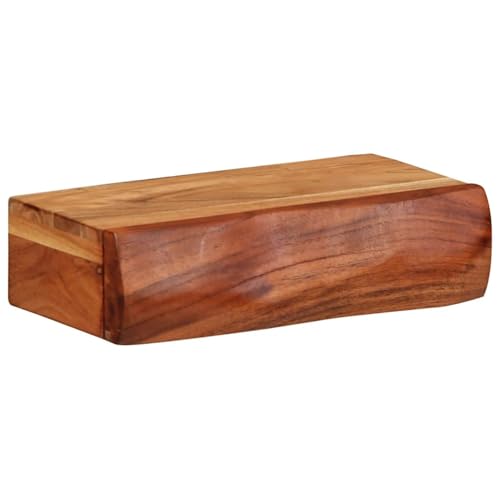 Homgoday Wandregale 2 STK. 30x17x8 cm Massivholz Akazie von Homgoday