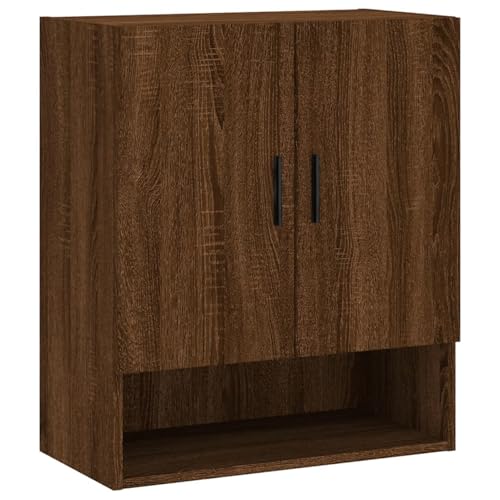 Homgoday Wandschrank Braun Eichen-Optik 60x31x70 cm Holzwerkstoff Wandschrank Model829931 von Homgoday
