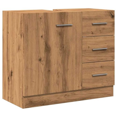Homgoday Waschbeckenschrank Artisan-Eiche 63x30x54 cm Holzwerkstoff Spülenschrank Model858324 Homgoday Waschbeckenschrank Artisan-Eiche 63x30x54 cm Holzwerkstoff Spülenschrank Model858324 von Homgoday
