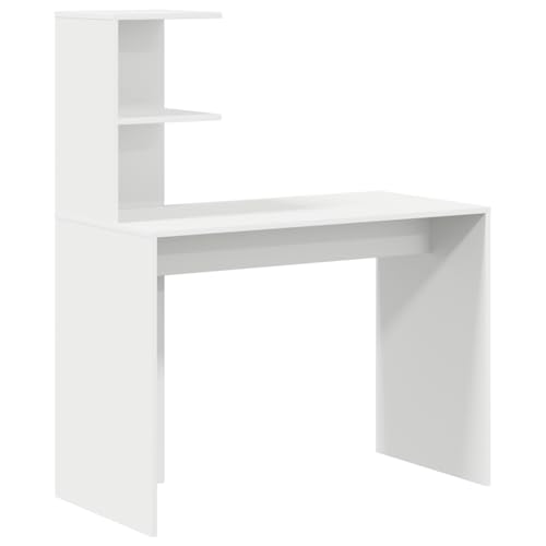 Homgoday Weißer Schreibtisch Weiß MDF Kompakt Dekorative Intarsien Bürotisch Model869354 Homgoday Weißer Schreibtisch Weiß MDF Kompakt Dekorative Intarsien Bürotisch Model869354 von Homgoday