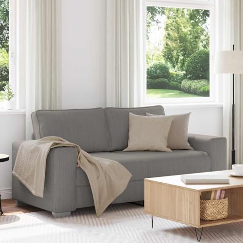 Homgoday Zweisitzer-Sofa Hellgrau 140 cm Cordstoff Loungesofa Polstersofa Doppelsofa Gästesofa Wohnzimmersofa Sofa Couch Sitzmöbel für Wohnzimmer Empfang Büro Homgoday Zweisitzer-Sofa Hellgrau 140 cm Cordstoff Loungesofa Polstersofa Doppelsofa Gästesofa Wohnzimmersofa Sofa Couch Sitzmöbel für Wohnzimmer Empfang Büro von Homgoday