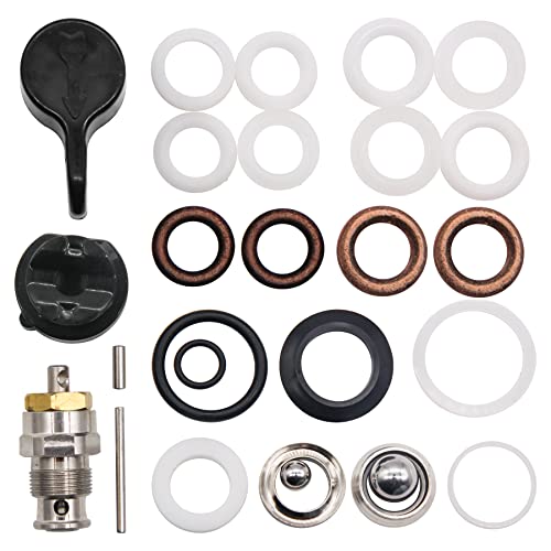 Homhelar 244194 235014 Sprühventil Ablassventil Set für Graco 390 395 490 495 595 Pumpe Reparatur Verpackung Kit von Homhelar