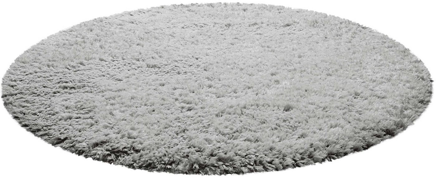 Hochflor-Teppich Matteo HL-0961, Homie Living, rund, Höhe: 50 mm, nachhaltig aus 100% recyceltem PET, Langflor, Shaggy, Wohnzimmer von Homie Living