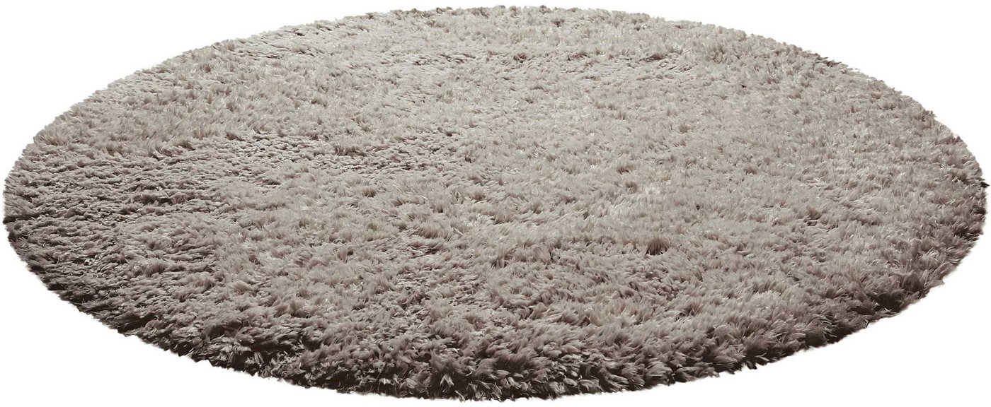 Hochflor-Teppich Matteo HL-0961, Homie Living, rund, Höhe: 50 mm, nachhaltig aus 100% recyceltem PET, Langflor, Shaggy, Wohnzimmer von Homie Living