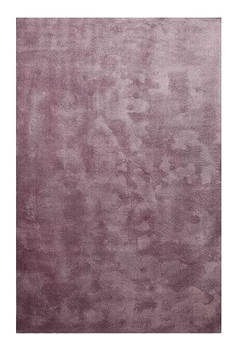 Homie Living Hochflor Teppich, modern, kuschelige, weich, flauschig für Wohnzimmer, Schlafzimmer und Kinderzimmer Sienna (Lila Flieder, 160 x 230 cm) von Homie Living