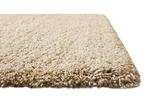 Homie Living Kuscheliger Hochflor Shaggy Teppich - Läufer für Wohnzimmer, Flur, Schlafzimmer BOZEN (80 x 150 cm, Beige) von Homie Living