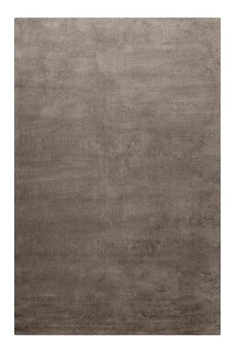 Homie Living Vielseitiger Kurzflor Wolle Teppich flexibel einsetzbar in Allen Räumen - Campino (90 x 160 cm, braun) von Homie Living