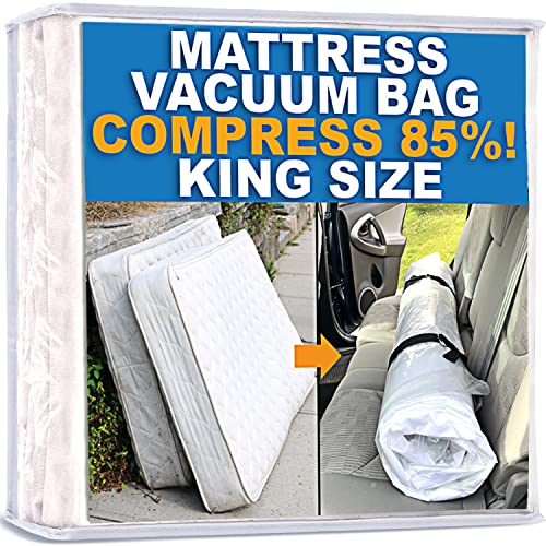 Homie Matratzen-Vakuumbeutel, verschließbarer Beutel für Memory Foam- oder Federkernmatratzen, Kompression und Lagerung für Umzug und Rückgabe (King) von Homie