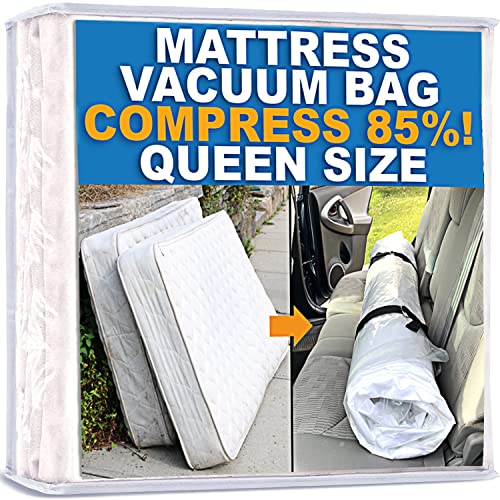 Homie Matratzen-Vakuumbeutel, verschließbarer Beutel für Memory Foam- oder Federkernmatratzen, Kompression und Lagerung für Umzug und Rückgabe (Queen/Full/Full-XL) von Homie