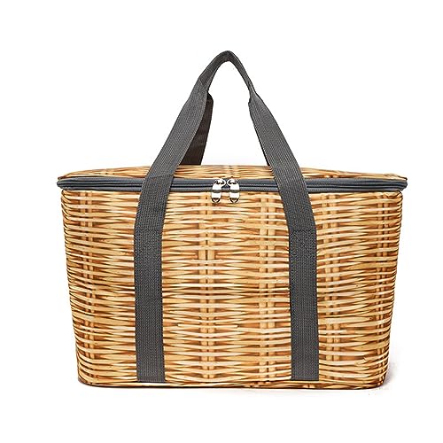 Kühltasche wasserdichte Faltbar Isolierte Lunchtasche Auslaufsichere Thermotasche Kühlleistung mit Verstellbar Schultergurt für Camping, Roadtrips, Picknick, Strand von Homieco