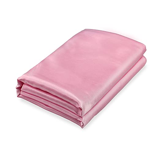 Homiest Pinkes Satin-Bettlaken, nur King-Size-Bettlaken, seidiges Bettlaken für King-Size-Betten, luxuriöses und ultraweiches Bettlaken, Einzelbett-Bettlaken separat erhältlich von Homiest
